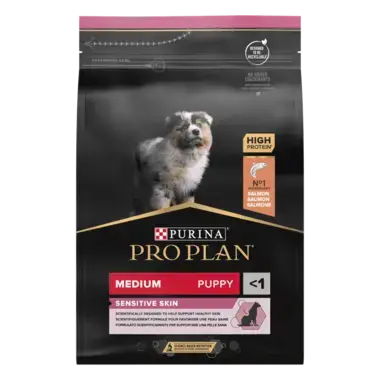 PURINA® PRO PLAN® Medium Puppy Sensitive Skin Rich in Salmon