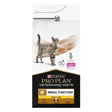 PURINA® PRO PLAN® VETERINARY DIETS NF Renal Function™ Early Care sausā barība kaķiem.